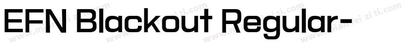 EFN Blackout Regular字体转换